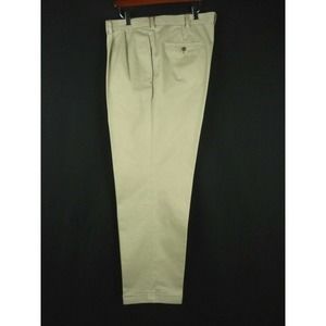 38 x 32 Brooks Brothers Cotton pleated Advantage Chino Trouser slacks Pants